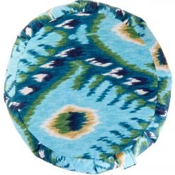 YOGA MATS & PROPS Hugger Mugger Zafu Printed Yoga Meditation Cushion Indigo Ikat