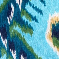 YOGA MATS & PROPS Hugger Mugger Zafu Printed Yoga Meditation Cushion Indigo Ikat