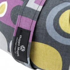 Hugger Mugger Zafu Printed Yoga Meditation Cushion Graphic Graphite