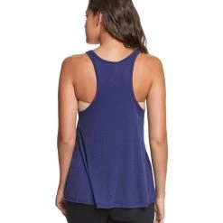 Free People Slub Long Beach Tank Blue CLOTHING