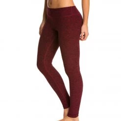 Beyond Yoga Spacedye Essential Long Legging Black-Garnet Red