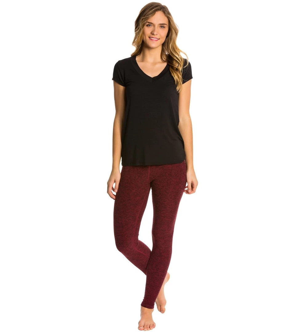 Beyond Yoga Spacedye Essential Long Legging Black-Garnet Red 6 Beyond Yoga Spacedye Essential Long Legging Black-Garnet Red