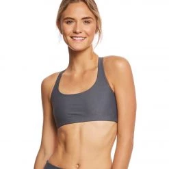 Onzie Chic Yoga Sports Bra Slate Grey Geo