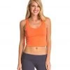 CLOTHING Bella + Canvas Poly-Cotton Yoga Crop Tank Coral