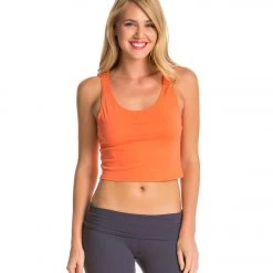 CLOTHING Bella + Canvas Poly-Cotton Yoga Crop Tank Coral
