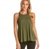 Free People Slub Long Beach Tank Dark Olive CLOTHING 1 Free People Slub Long Beach Tank Dark Olive CLOTHING