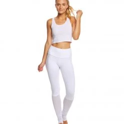 CLOTHING Bella + Canvas Poly-Cotton Yoga Crop Tank White