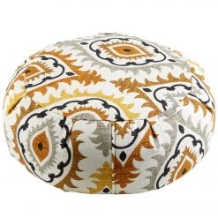 Hugger Mugger Zafu Printed Yoga Meditation Cushion Fiery Sol