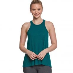 Free People Slub Long Beach Tank Green