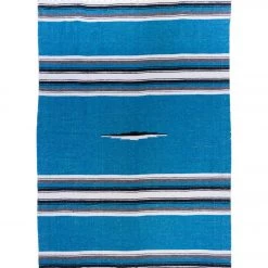 Native Yoga Diamond Design Mexican Yoga Blanket Turquoise YOGA MATS & PROPS