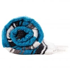 Native Yoga Diamond Design Mexican Yoga Blanket Turquoise YOGA MATS & PROPS