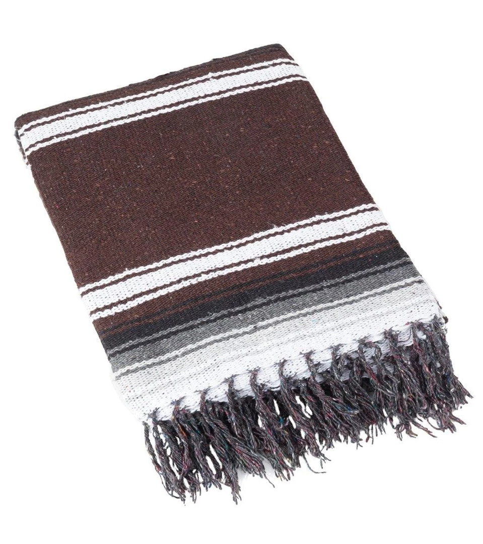 Native Yoga Diamond Design Mexican Yoga Blanket Brown 4 Native Yoga Diamond Design Mexican Yoga Blanket Brown