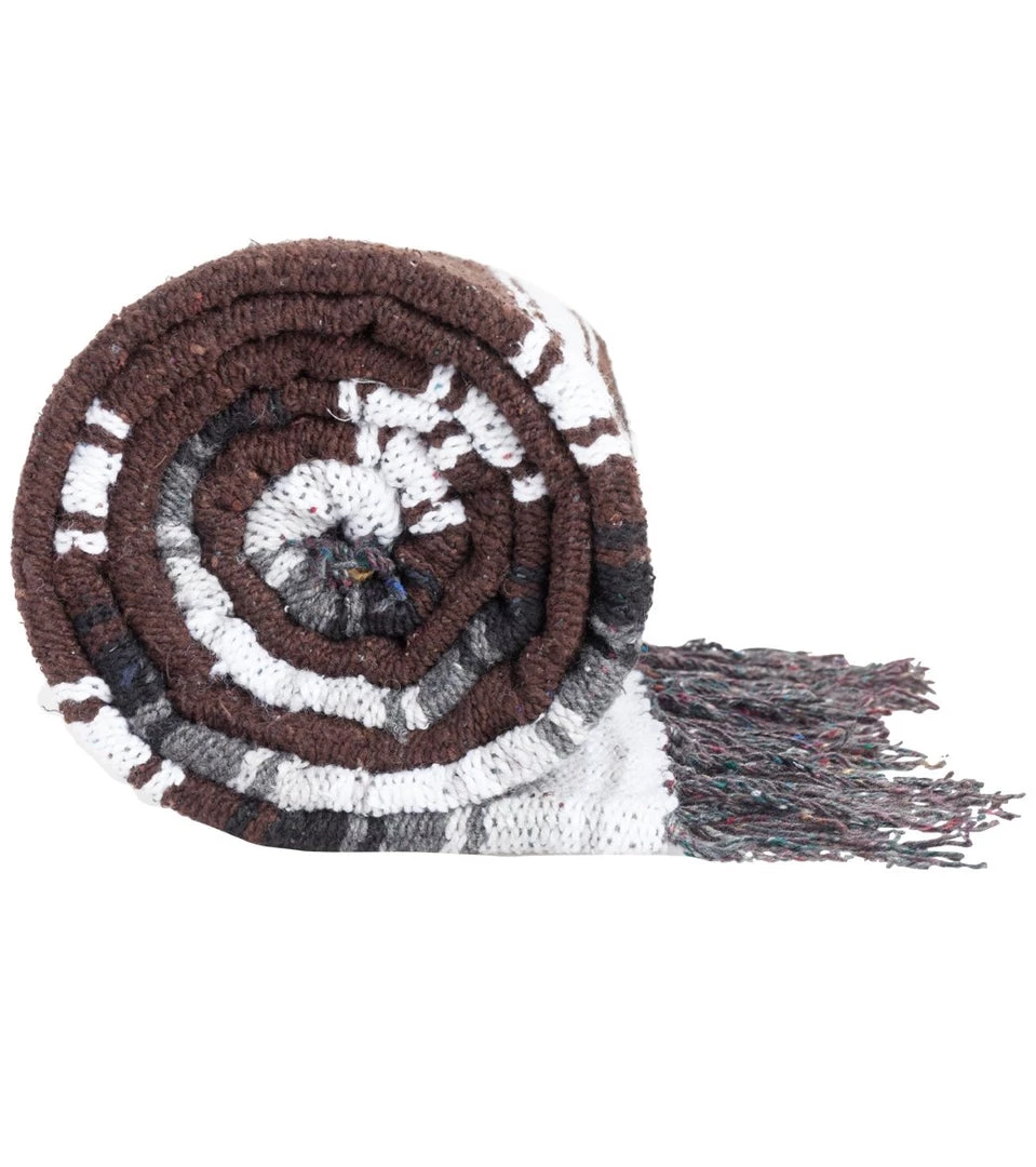 Native Yoga Diamond Design Mexican Yoga Blanket Brown 5 Native Yoga Diamond Design Mexican Yoga Blanket Brown