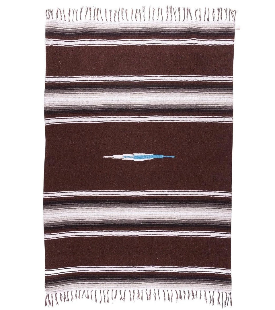 Native Yoga Diamond Design Mexican Yoga Blanket Brown 8 Native Yoga Diamond Design Mexican Yoga Blanket Brown