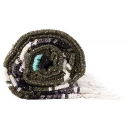 Native Yoga Diamond Design Mexican Yoga Blanket Olive Green
