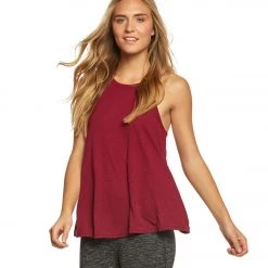 CLOTHING Free People Slub Long Beach Tank Wine