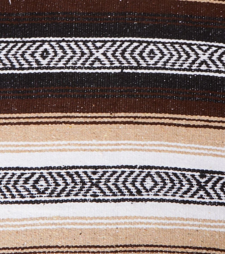 Native Yoga Heavy Weight Falsa Mexican Yoga Blanket Brown/Tan YOGA MATS & PROPS 6 Native Yoga Heavy Weight Falsa Mexican Yoga Blanket Brown/Tan YOGA MATS & PROPS