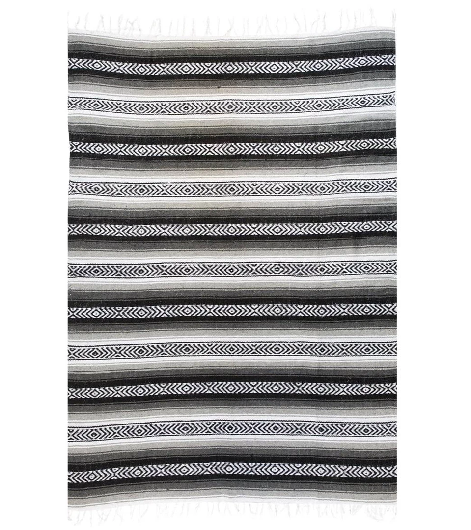 YOGA MATS & PROPS Native Yoga Heavy Weight Falsa Mexican Yoga Blanket Gray 3 YOGA MATS & PROPS Native Yoga Heavy Weight Falsa Mexican Yoga Blanket Gray