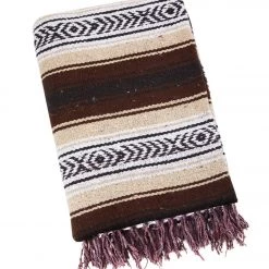 Native Yoga Heavy Weight Falsa Mexican Yoga Blanket Light Pink YOGA MATS & PROPS