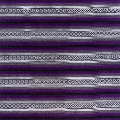 Native Yoga Heavy Weight Falsa Mexican Yoga Blanket Purple YOGA MATS & PROPS