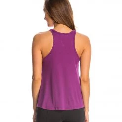 CLOTHING Free People Slub Long Beach Tank Eggplant