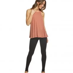 Free People Slub Long Beach Tank Mauve