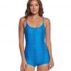 CLOTHING Onzie Yoga & Dance Shortie Leotard Indian Blue Venom