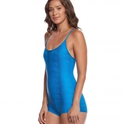 CLOTHING Onzie Yoga & Dance Shortie Leotard Indian Blue Venom