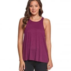 Free People Slub Long Beach Tank Dark Purple