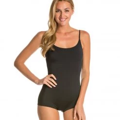 Onzie Yoga & Dance Shortie Leotard Black