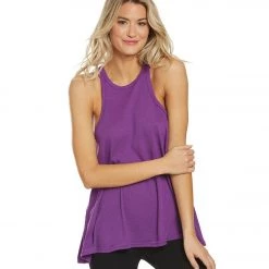 CLOTHING Free People Slub Long Beach Tank Violet