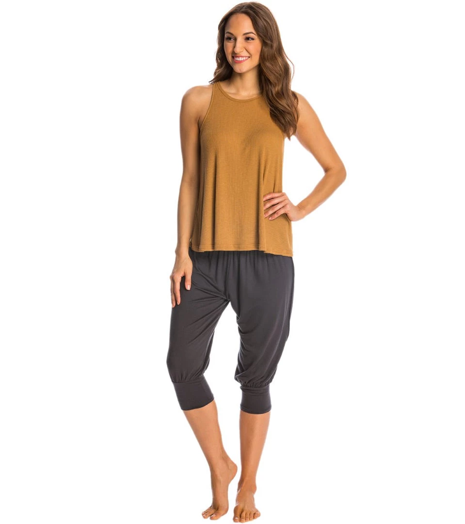 Free People Slub Long Beach Tank Honey 6 Free People Slub Long Beach Tank Honey