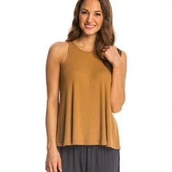 Free People Slub Long Beach Tank Honey 13 Free People Slub Long Beach Tank Honey