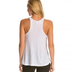 Free People Slub Long Beach Tank White CLOTHING