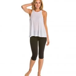 Free People Slub Long Beach Tank White CLOTHING