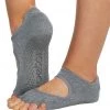 Toesox Bellarina Half-Toe Yoga Grip Socks Baltic