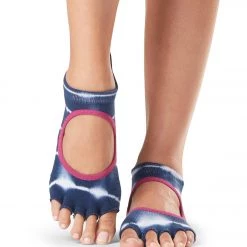 ACCESSORIES Toesox Bellarina Half-Toe Yoga Grip Socks Cosmic