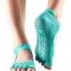 Toesox Bellarina Half-Toe Yoga Grip Socks Fishnet Lagoon ACCESSORIES 1 Toesox Bellarina Half-Toe Yoga Grip Socks Fishnet Lagoon ACCESSORIES