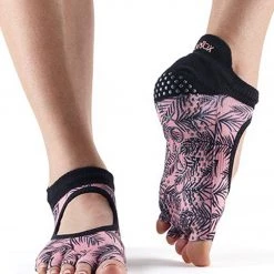 Toesox Bellarina Half-Toe Yoga Grip Socks Palm