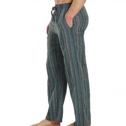 Yak & Yeti Men's Cotton Yoga Pants Blue