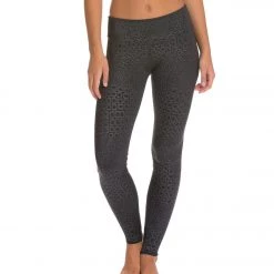 Onzie Long Yoga Leggings Black Magic