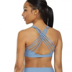 Onzie Chic Yoga Sports Bra Pewter CLOTHING