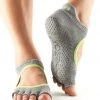 ACCESSORIES Toesox Bellarina Half-Toe Yoga Grip Socks Charcoal Grey/Lime