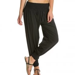 Yak & Yeti Indian Harem Joggers Black
