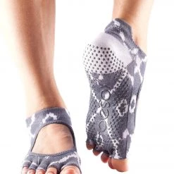 Toesox Bellarina Half-Toe Yoga Grip Socks Haze