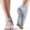 Toesox Bellarina Half-Toe Yoga Grip Socks Diamond Willow 2 Toesox Bellarina Half-Toe Yoga Grip Socks Diamond Willow