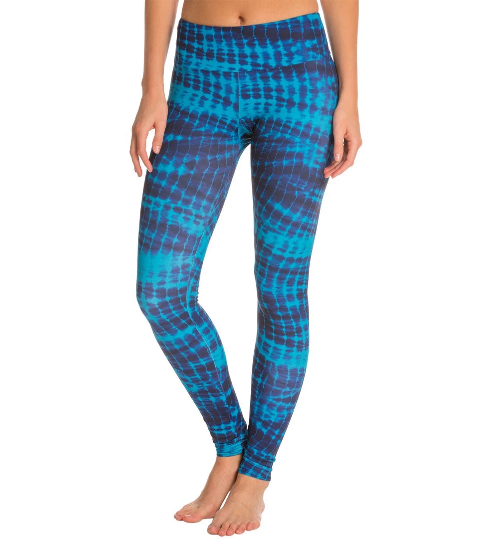 CLOTHING Onzie Long Yoga Leggings Teal Tie Dye 3 CLOTHING Onzie Long Yoga Leggings Teal Tie Dye
