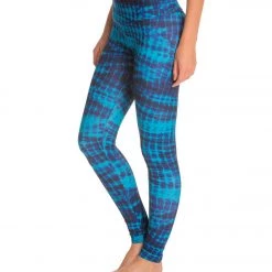 CLOTHING Onzie Long Yoga Leggings Teal Tie Dye 10 CLOTHING Onzie Long Yoga Leggings Teal Tie Dye