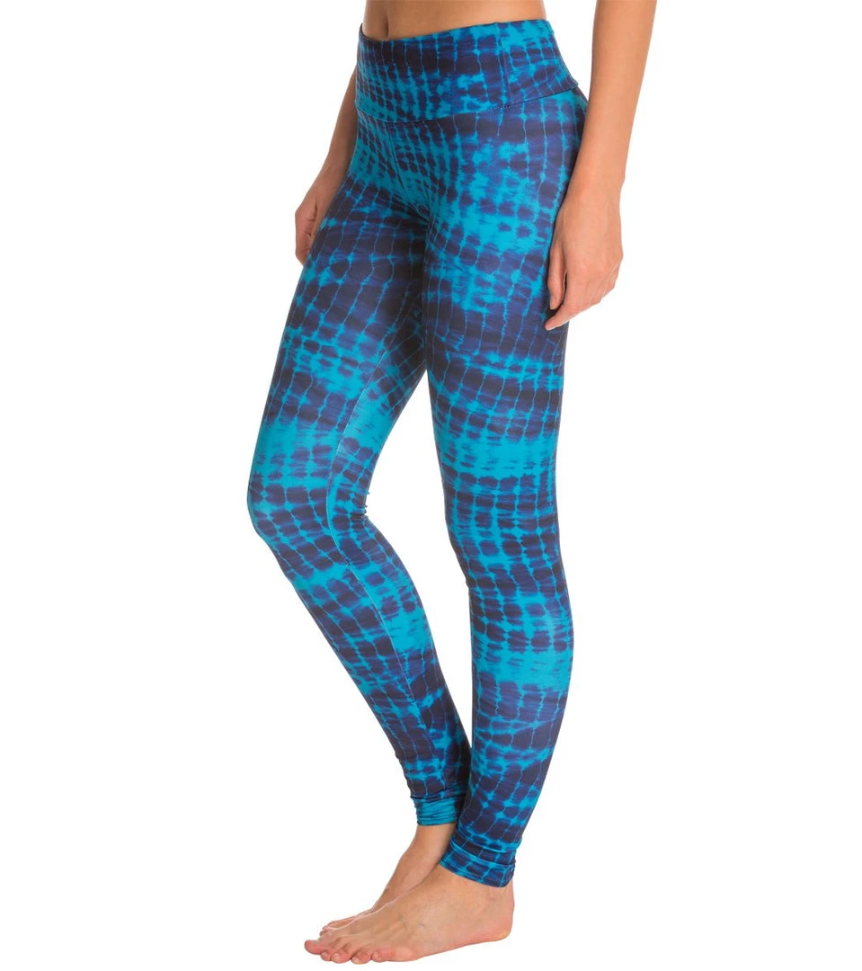 CLOTHING Onzie Long Yoga Leggings Teal Tie Dye 4 CLOTHING Onzie Long Yoga Leggings Teal Tie Dye