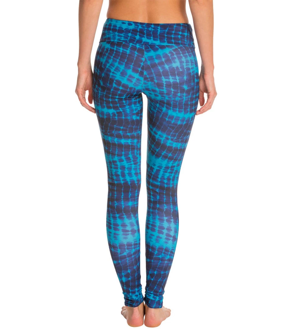 CLOTHING Onzie Long Yoga Leggings Teal Tie Dye 5 CLOTHING Onzie Long Yoga Leggings Teal Tie Dye